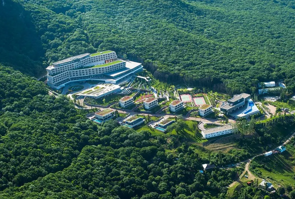 Вид сверху | Qalaalti Hotel & Spa, Шабранский район