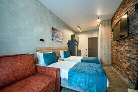 Апартаменты Prestige с 1 двуспальной или 2 односпальными кроватями с видом на море, Апарт-отель Хайлофт, Сочи