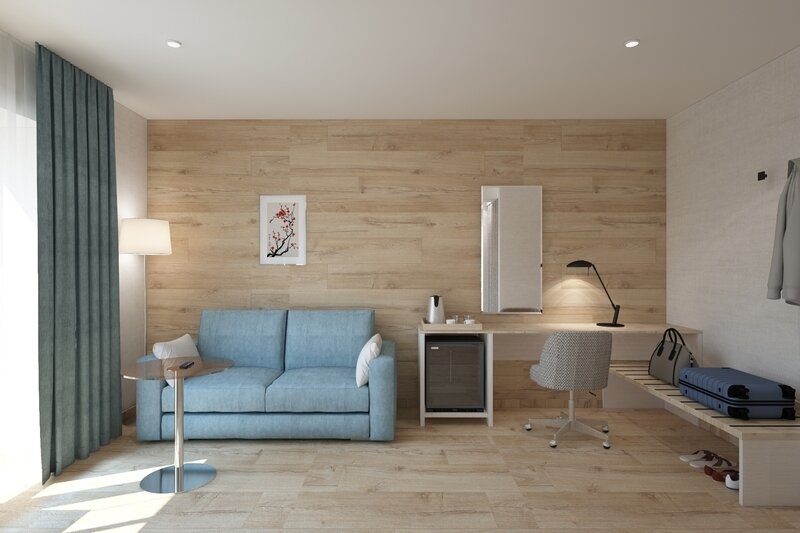 Семейный 2-местный 1-комнатный (корпус Бетта)