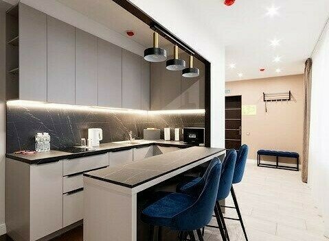 Апартаменты 4-местный 3-комнатный (с кухней и сауной)