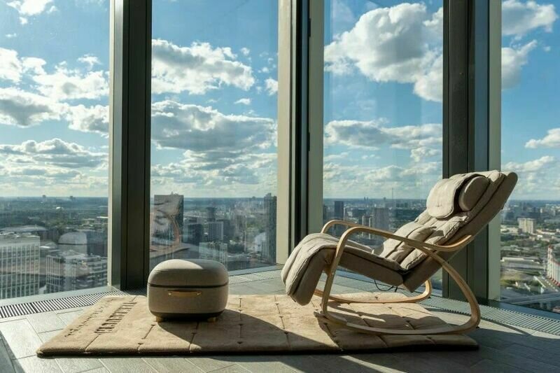 Апартаменты 2-местный 2-комнатный (люкс 43 этаж, 80 кв. м, ЖК Neva Towers)