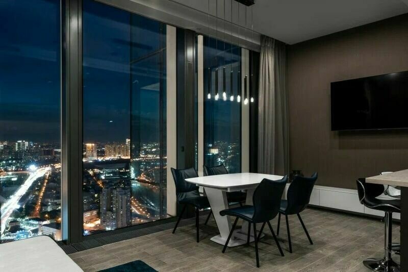 Апартаменты 2-местный 2-комнатный (люкс 43 этаж, 80 кв. м, ЖК Neva Towers)