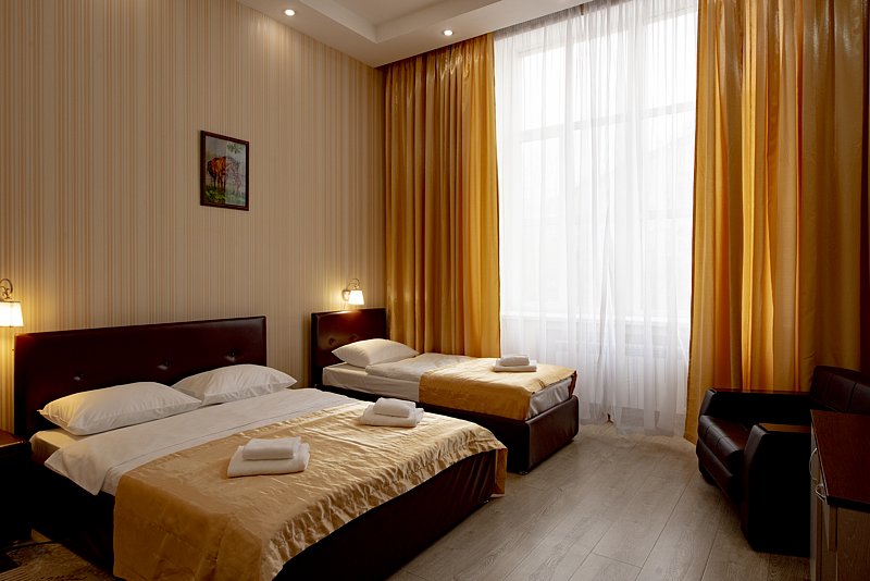 Комфорт 3-местный (с 3 раздельными кроватями)