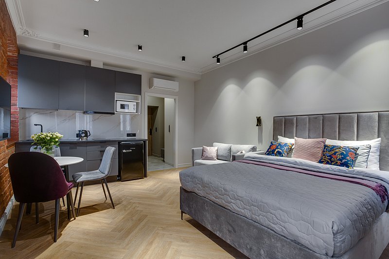 Апартаменты 3-местный (Студио с диваном)