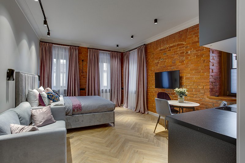 Апартаменты 3-местный (Студио с диваном)