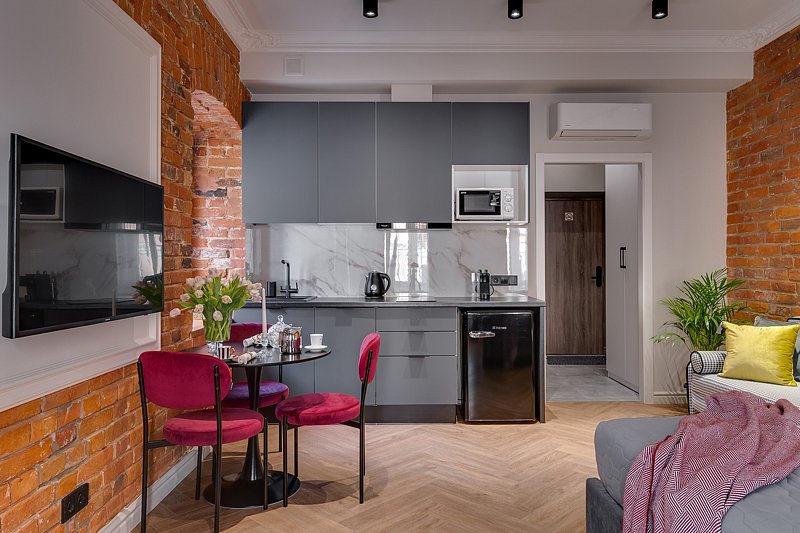 Апартаменты 3-местный (Студио с диваном)