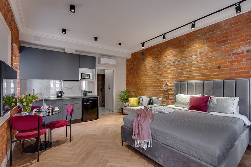 Апартаменты 3-местный (Студио с диваном)