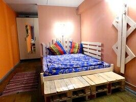Отдельный двухместный номер с одной (!) кроватью, Хостел Акка Книбекайзе, Кировск