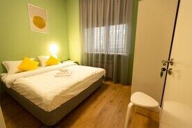 Стандартный двухместный номер с одной двуспальной кроватью с удобствами в блоке, Мини-отель Лимонад, Ярославль