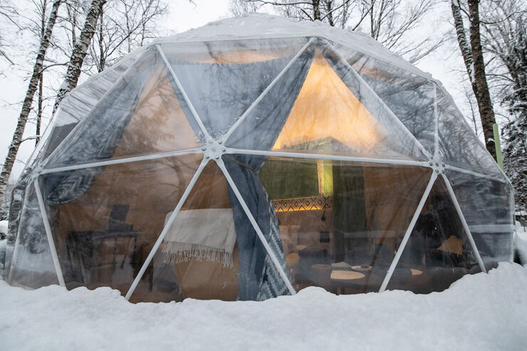 Глемпинг 2-местный (геокупол)