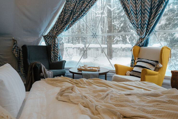 Глемпинг 2-местный (геокупол)