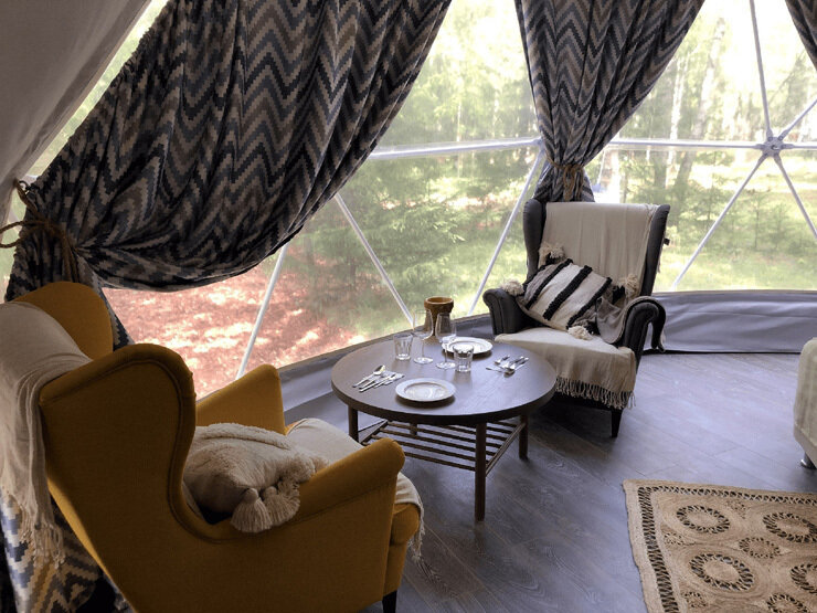 Глемпинг 2-местный (геокупол)