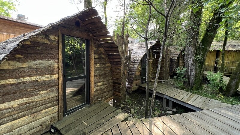 Эко-домик РЕЛАКС эвкалипт, сено, дуб