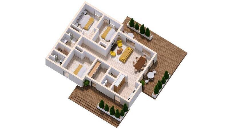 Дом 6-местный (с сауной)