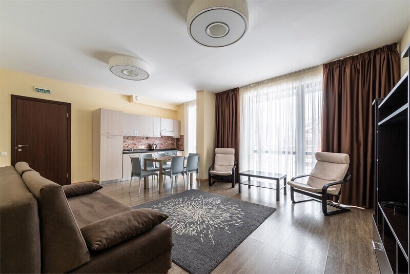 Апартаменты Улучшенный 6-местный (с 2 спальнями, DBL)