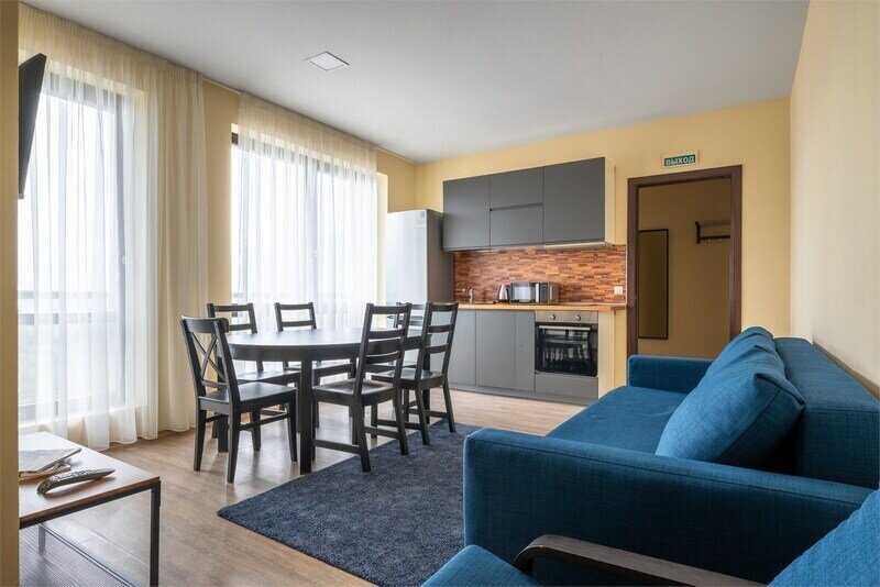 Апартаменты Улучшенный 6-местный (с 2 спальнями, DBL)