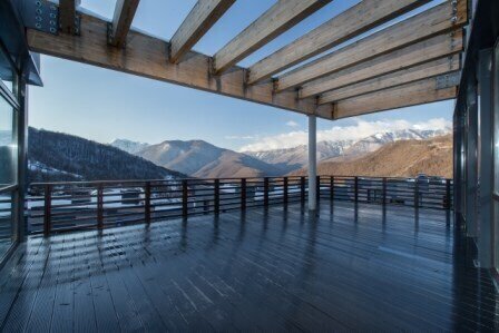 Вилла 7-местная (с 3 спальнями, вид на горы)