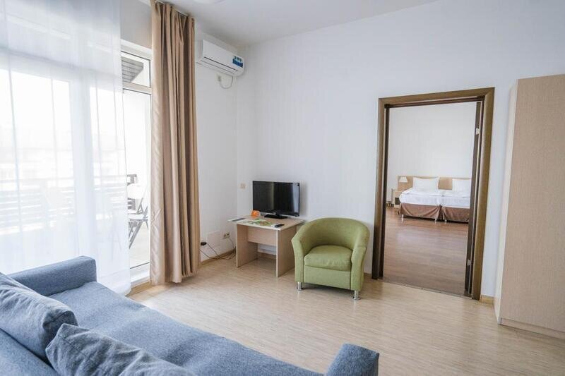 Апартаменты 2-местный (с одной спальней, вид на море)