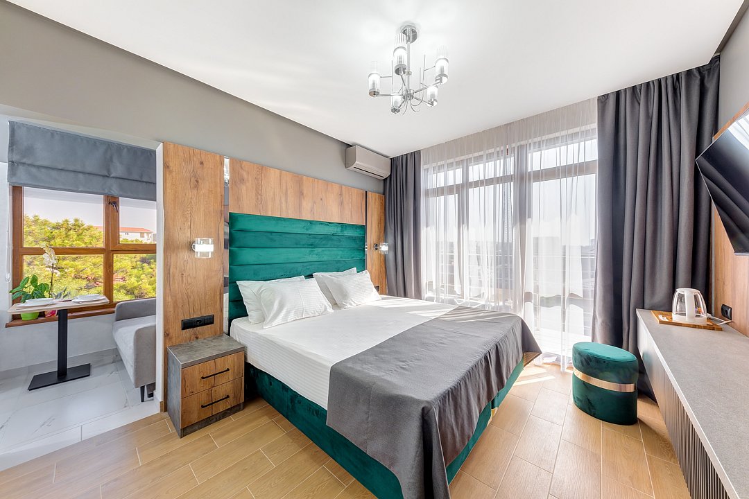 Студио 2-местный (с кухней, с балконом и видом на море)