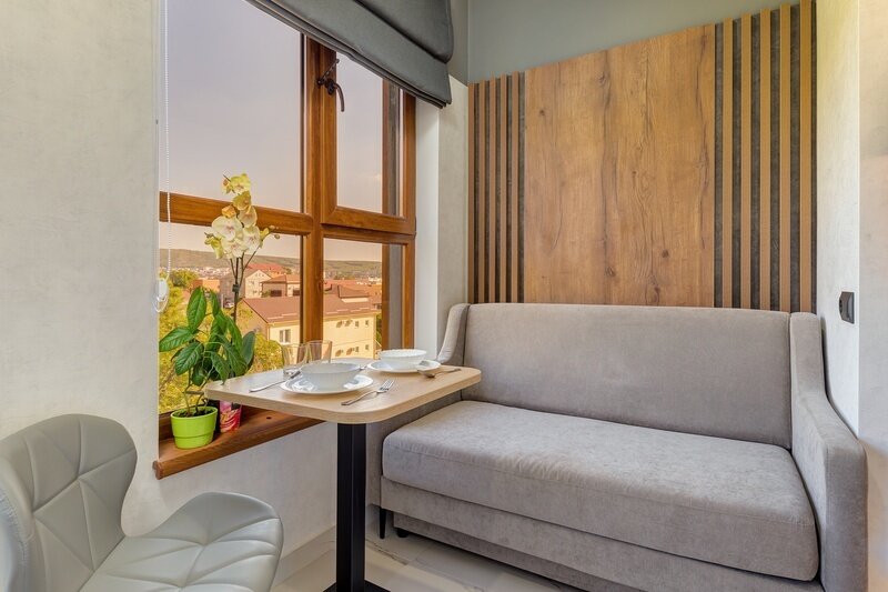 Студио 2-местный (с кухней, с балконом и видом на море)