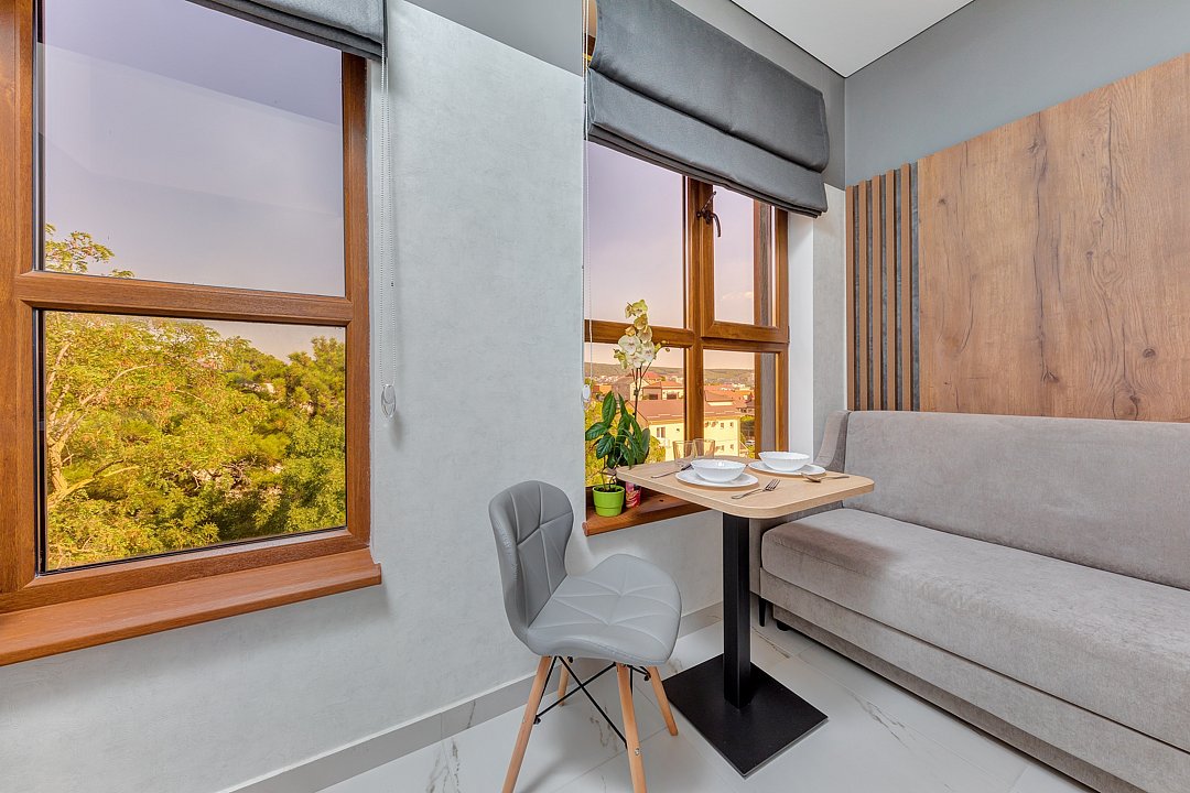 Студио 2-местный (с кухней, с балконом и видом на море)