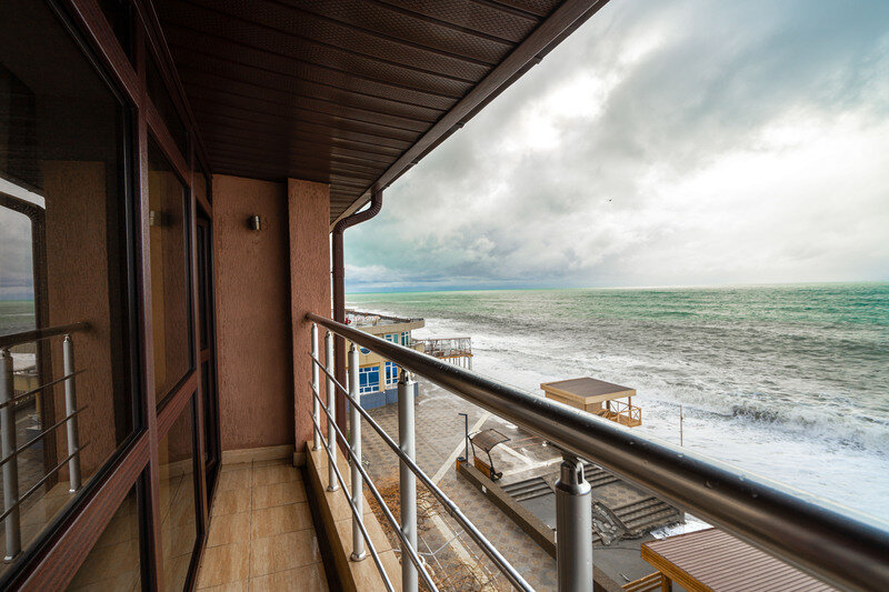 Стандартный 2-местный (с балконом, вид на море и доп.местом)