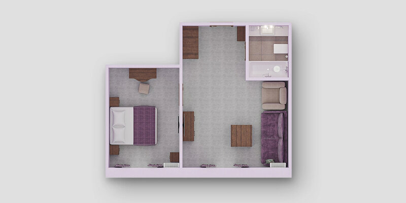 Схема номерa Suite Lavande