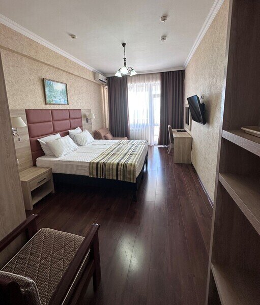 Стандартный 2-местный 1-комнатный (с балконом, с видом на море, корпус Б)