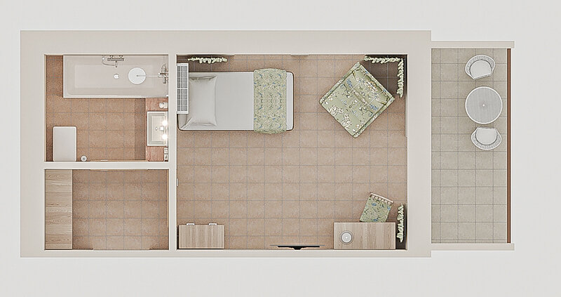 Standart 1-местный 1-комнатный