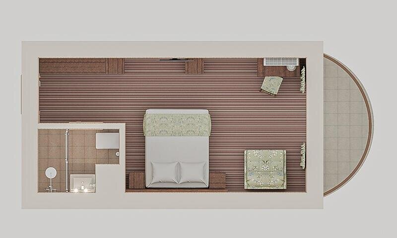 Standart 2-местный 1-комнатный