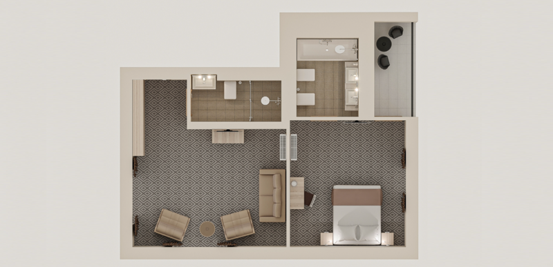 Suite Executive 2-местный 2-комнатный