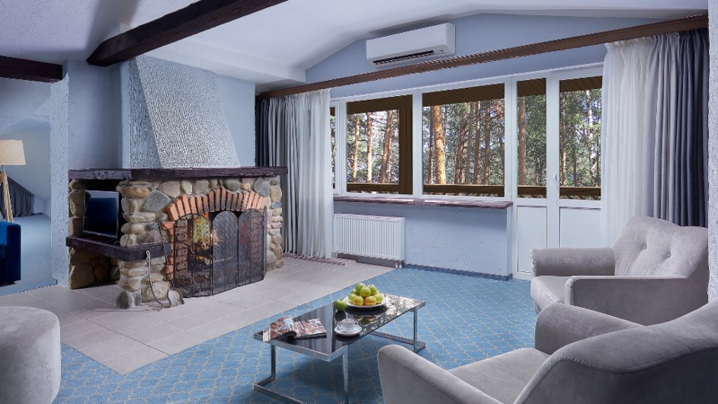 Люкс Suite Country 4-местный 1-комнатный (с камином)