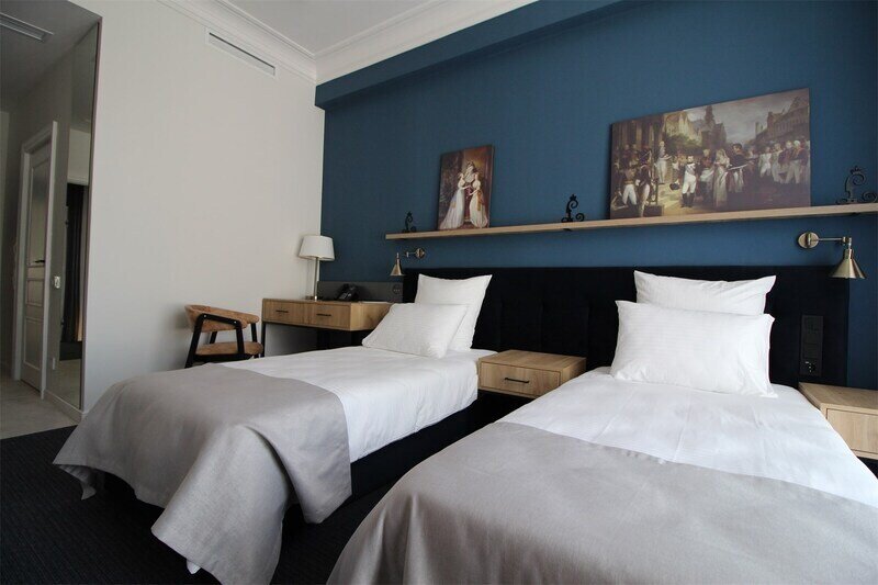 Стандартный 2-местный Twin (с балконом, вид на город)