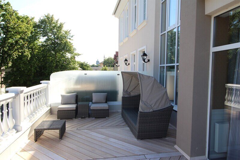 Стандартный 2-местный Twin (с балконом, вид на город)