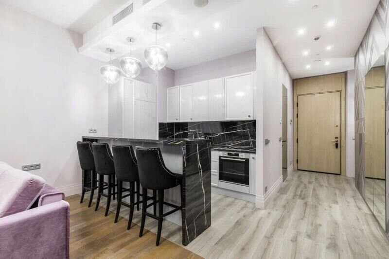 Апартаменты 2-местный 1-комнатный (Люкс 37 этаж, 55 кв. м ЖК Neva Towers)