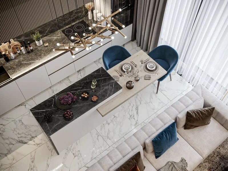 Апартаменты 2-местный (люкс 43 этаж, 55 кв. м, ЖК Neva Towers)