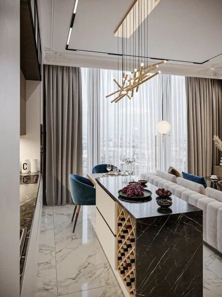 Апартаменты 2-местный (люкс 43 этаж, 55 кв. м, ЖК Neva Towers)