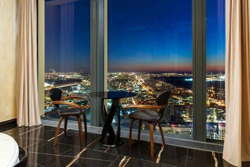 Апартаменты 2-местный (люкс 57 этаж, 41 кв. м, ЖК Neva Towers)