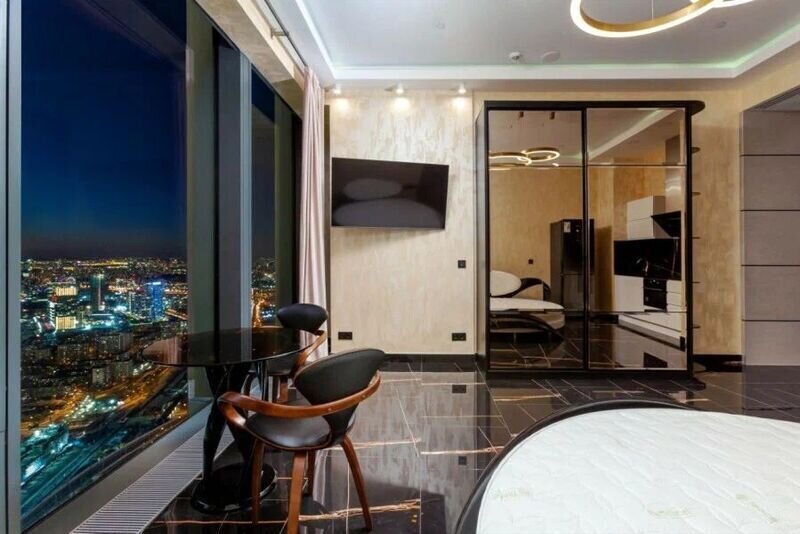 Апартаменты 2-местный (люкс 57 этаж, 41 кв. м, ЖК Neva Towers)