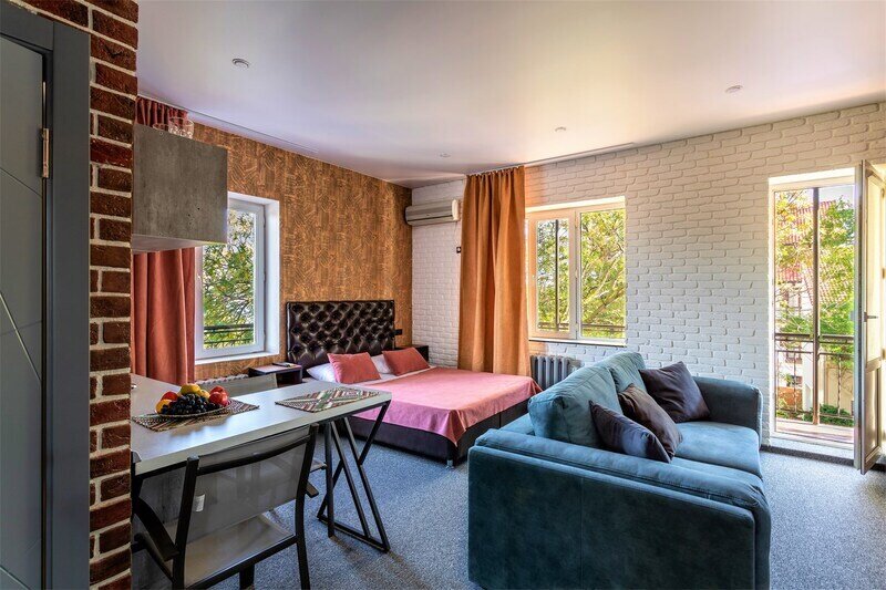 Studio 4-местный 1-комнатный (с видом на море)