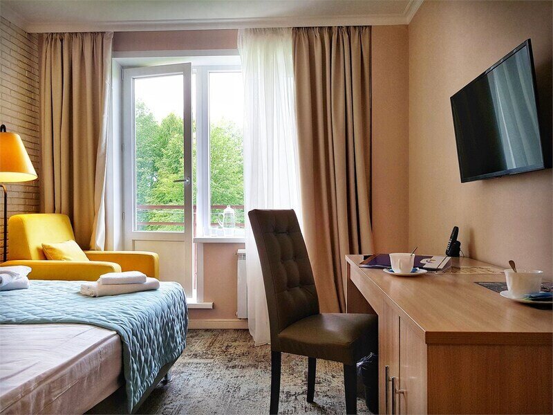 Люкс 2-местный 1-комнатный (вид на территорию