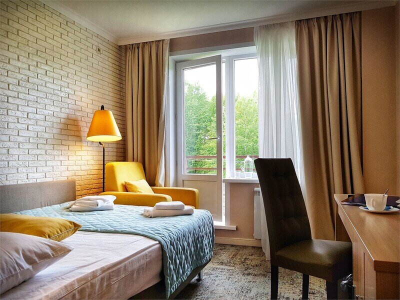 Люкс 2-местный 1-комнатный (вид на территорию