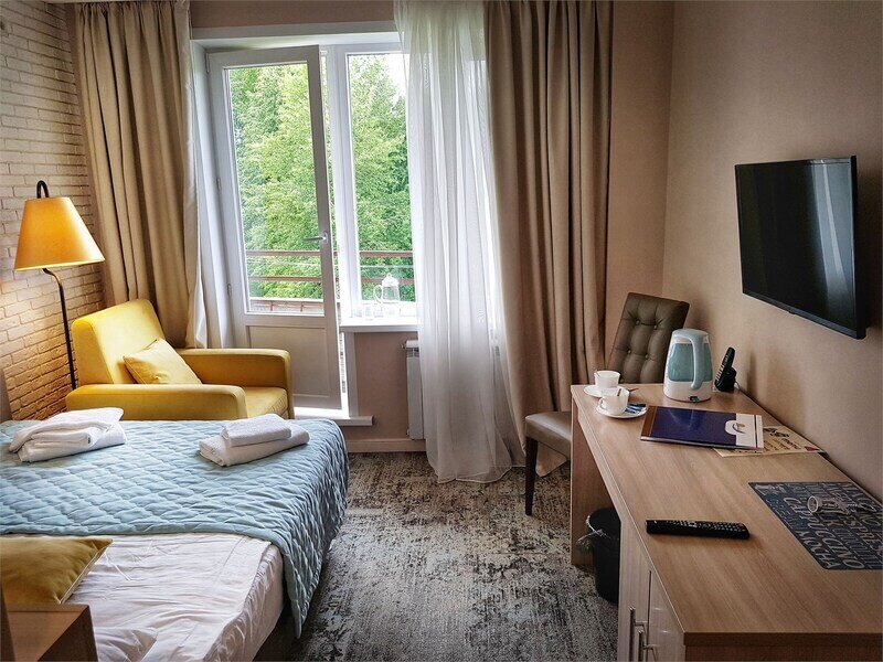 Люкс 2-местный 1-комнатный (вид на территорию