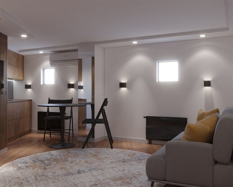 Апартаменты 2-местный 1-комнатный (без окна)