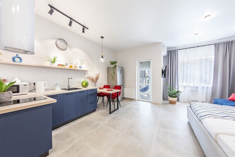 Апартаменты 3-местные Студио Blue