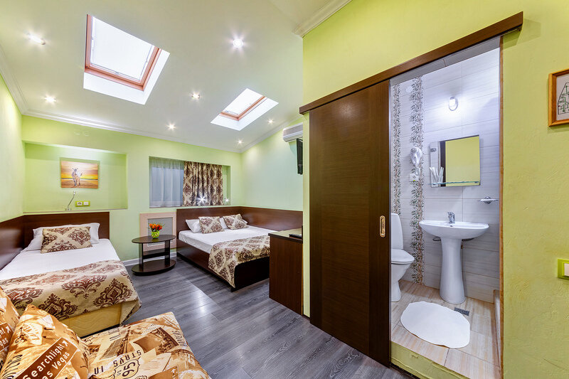 Стандартный семейный 3-местный 1-комнатный (без балкона)