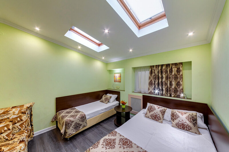 Стандартный семейный 3-местный 1-комнатный (без балкона)