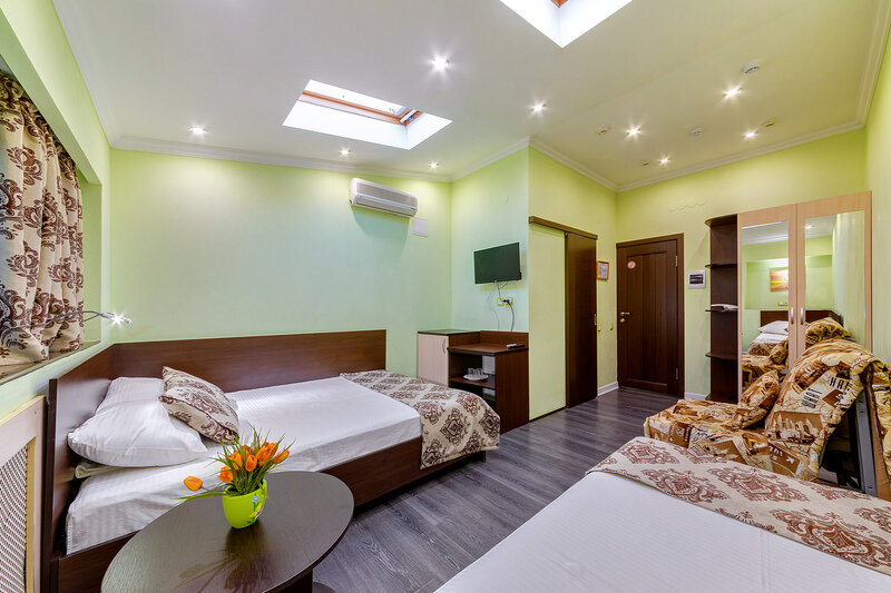 Стандартный семейный 3-местный 1-комнатный (без балкона)