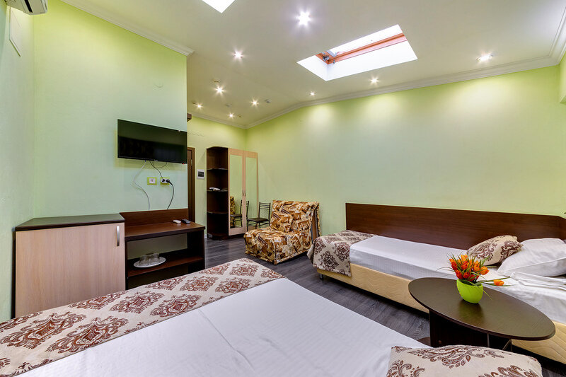 Стандартный семейный 3-местный 1-комнатный (без балкона)