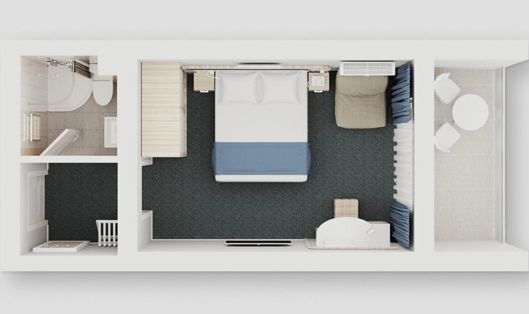 Standart promo 2-местный 1-комнатный (STP)